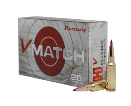 Hornady V-Match 6.5 Grendel 100gr ELD-VT x20